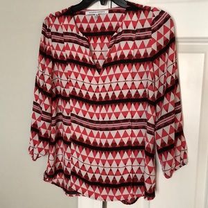 Collective Concepts XS geometric print blouse